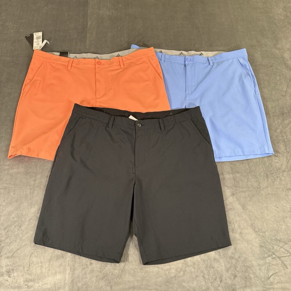 3pr. Mens Adidas Ultimate365 8.5-Inch Lightweight Golf Shorts Size 42 Charity